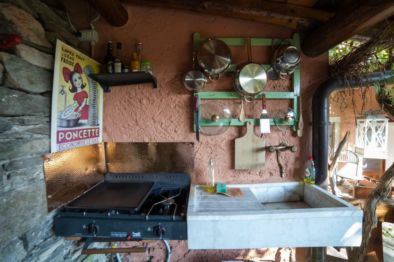 Ferienwohnung La Vecchia Casa Rosa Cannero Riviera Exterior foto