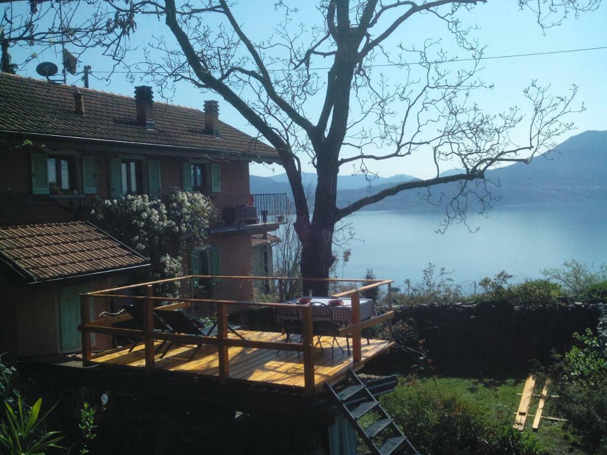 Ferienwohnung La Vecchia Casa Rosa Cannero Riviera Exterior foto