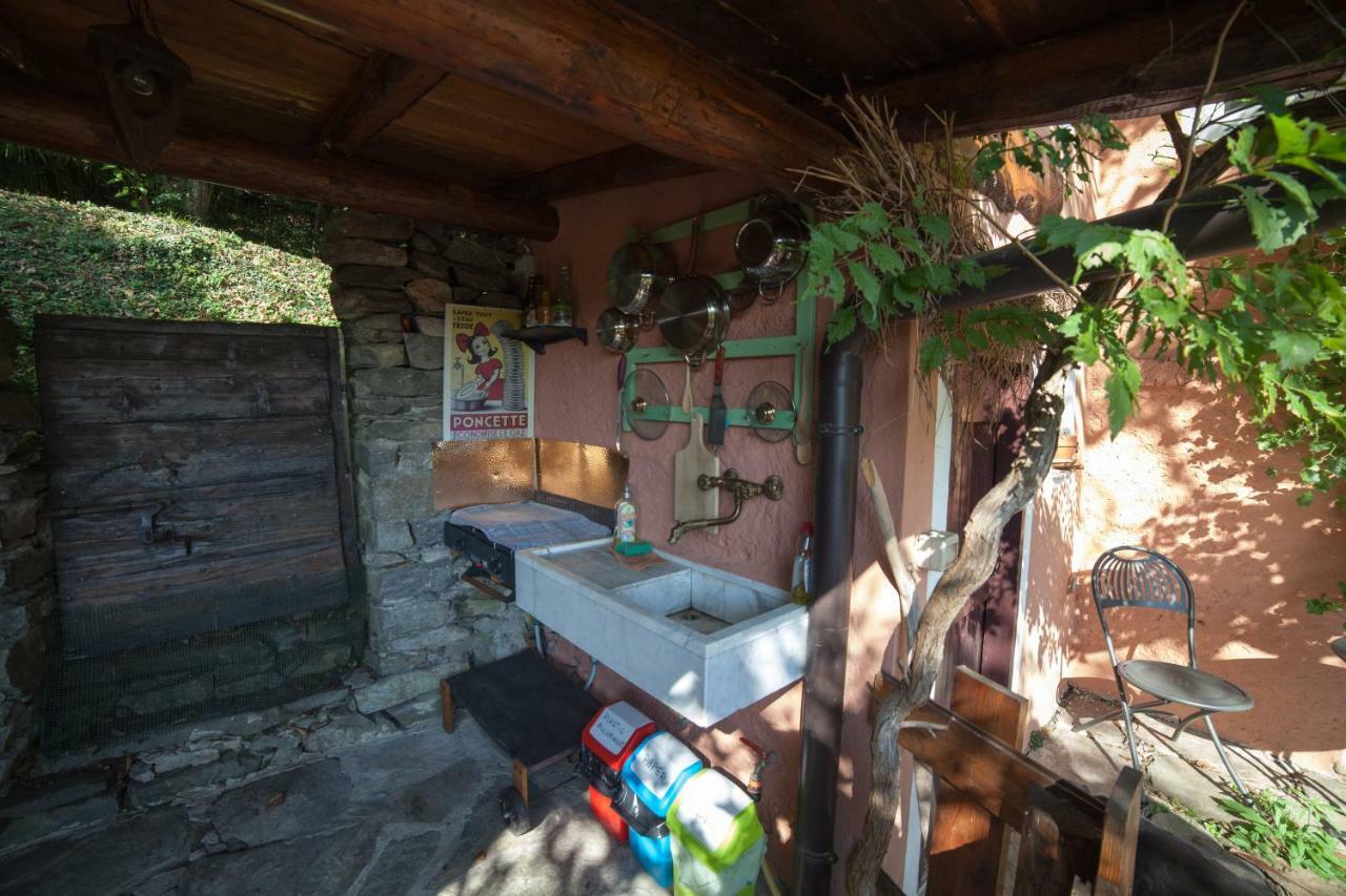 Ferienwohnung La Vecchia Casa Rosa Cannero Riviera Exterior foto