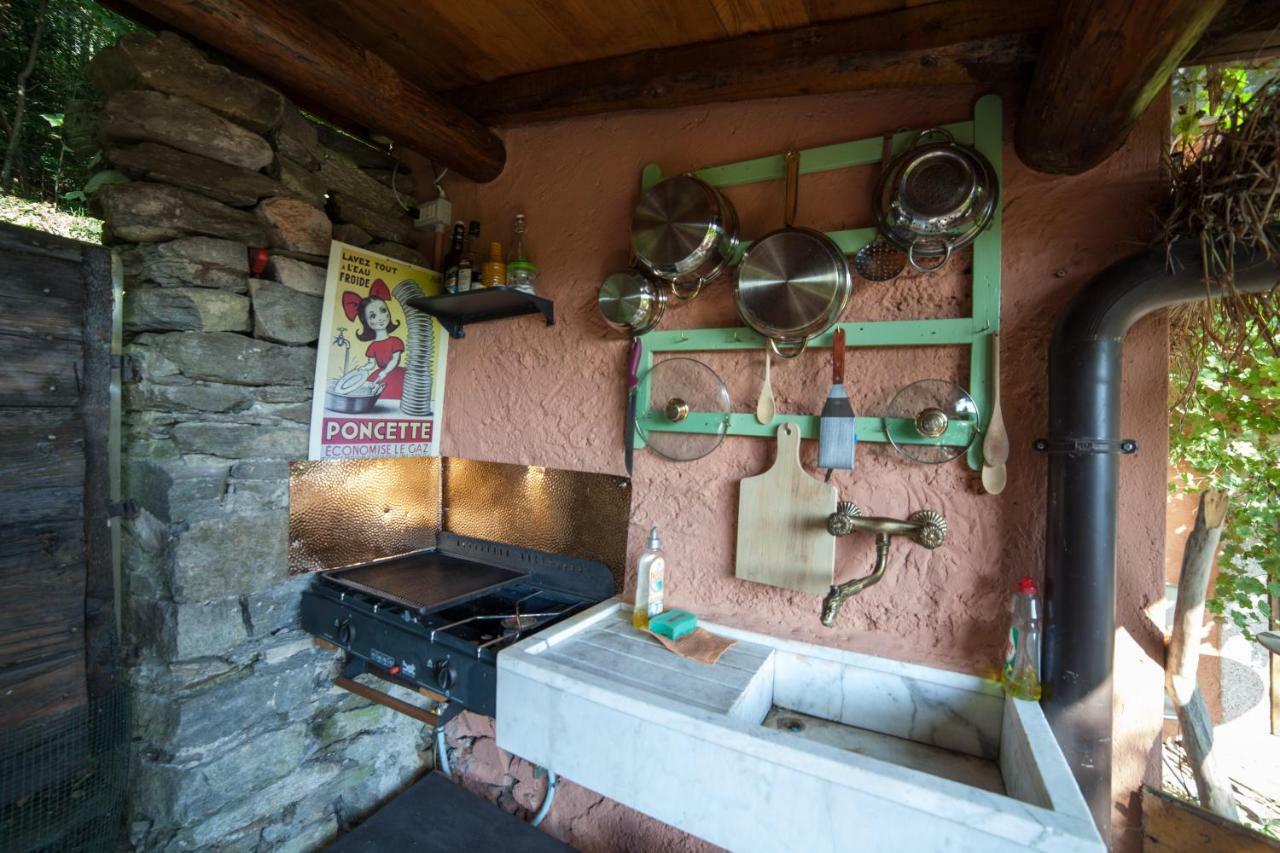 Ferienwohnung La Vecchia Casa Rosa Cannero Riviera Exterior foto